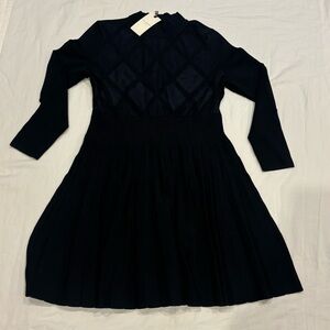 Ted Baker London Navy Diamond Knit Sweater Dress